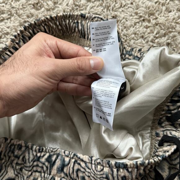 John Elliott Men’s Printed Mesh Practice Shorts Sand Blast Tan Black Size 3 / L - Picture 7 of 9